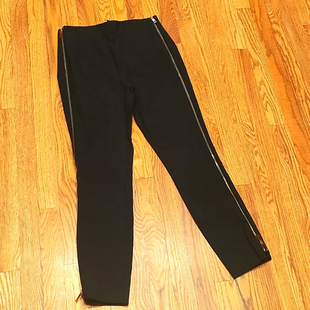 rag & bone Black Pants With Zipper Sides